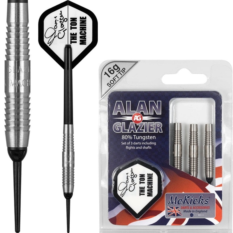 McKicks Alan Glazier Darts – Soft Tip – Shark Machine 16g