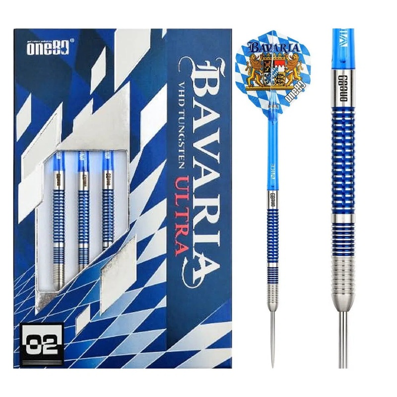 One80 Bavaria Ultra 02 90% Tungsten Steel Tip Darts 21 GRAM