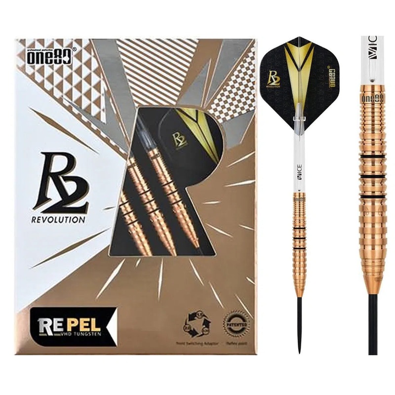 One80  Re-pel (R2 Interchange) 90% Tungsten Steel Tip Darts 22 GRAM