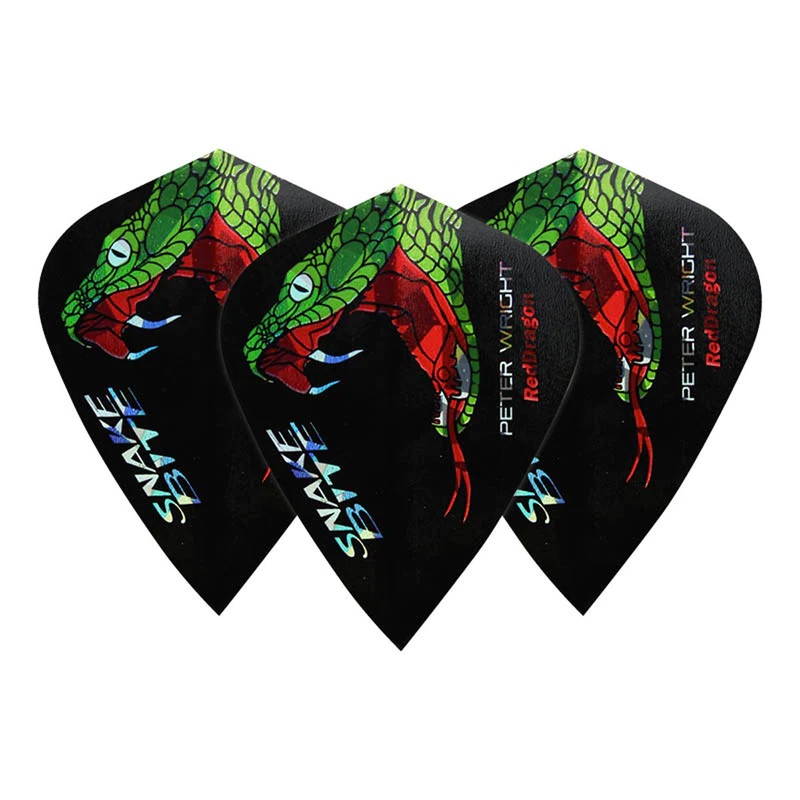 Peter Wright Snakebite Holographic Kite Dart Flights by Red Dragon