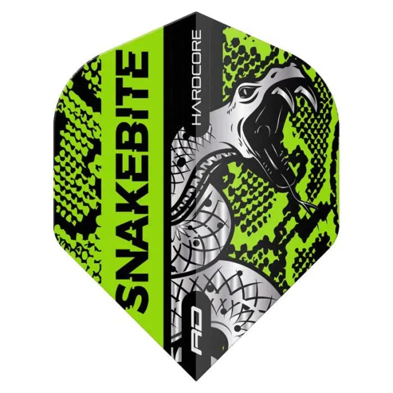 Red Dragon Hardcore Snakebite Coiled Snake Green Flights
