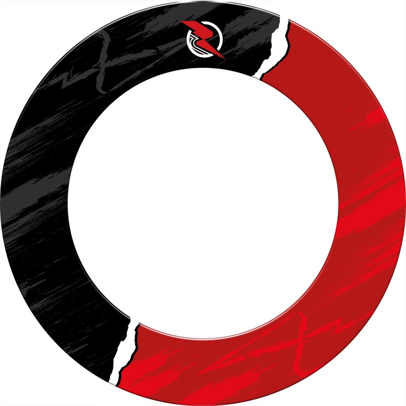 Ruthless Dartboard Surround – Professional – RipTorn – Black & Red