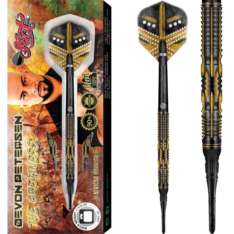 *Shot Devon Petersen Darts – Soft Tip – Greatness 18g