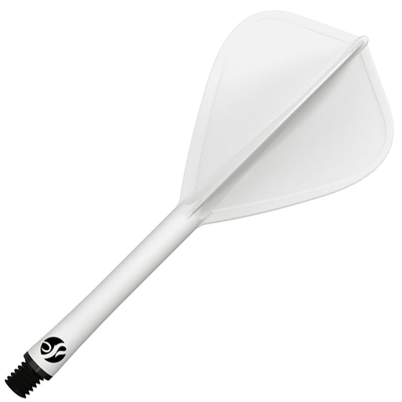 Shot Flight Deck Dart Flight & Shaft System – Kite Medium White