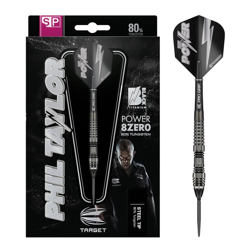Target Darts Phil Taylor Power 8Zero 4 SP 80% Tungsten Steel Tip Darts 21 GRAM