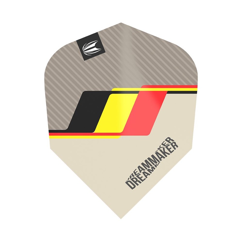 Target Dimitri Van den Bergh Dart Flights Grey No6 Shape