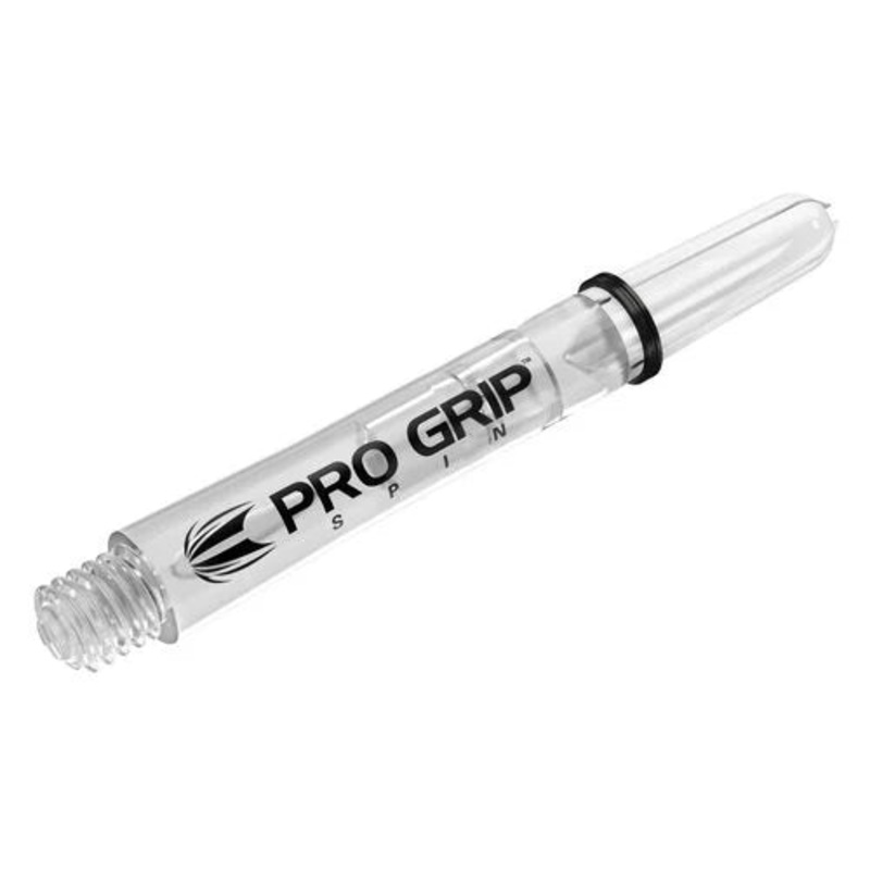Target Pro Grip Nylon Spinning Dart Shafts Short Clear (3 Sets) Clear Short (34mm in length excluding thread) Nylon