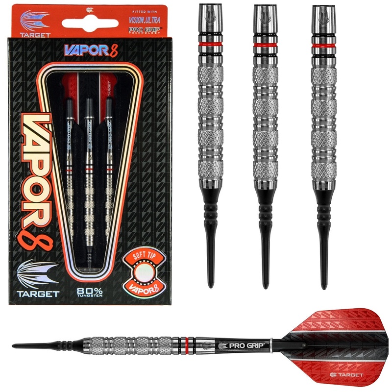 Vapor 8 Tungsten 01 Soft Tip Darts by Target – Vapor8 18 Gram