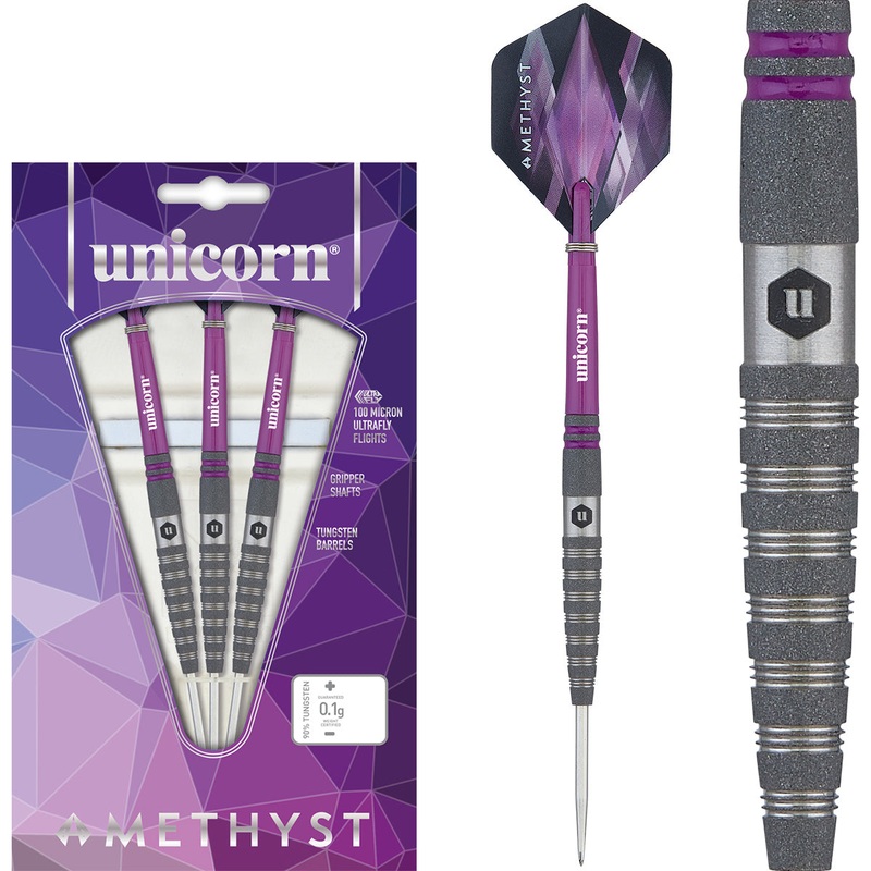 Amethyst 4 90% Tungsten Steel Tip Darts by Unicorn 20 Gram