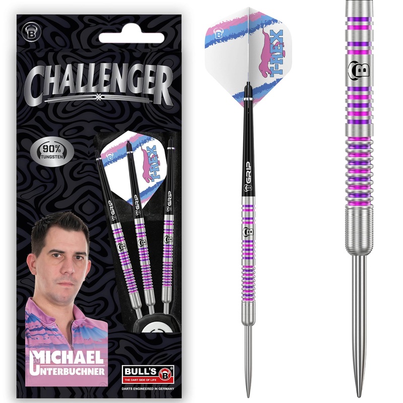 BULL’S Challenger Darts – Steel Tip – 90% Tungsten – Michael Unterbuchner – 24g