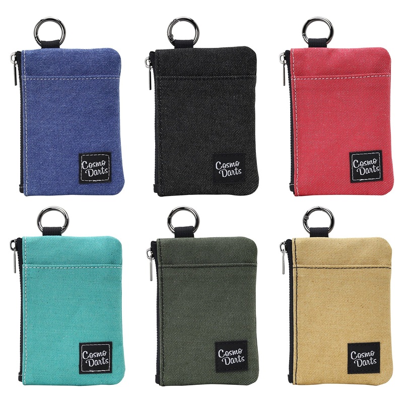 *Cosmo Darts Multi Pouch Dart Case Holder – Denim Beige