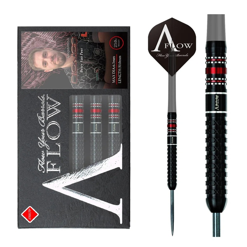 Dynasty Black Line – Berry Van Peer Bionic 3 95% Tungsten Steel Tip Darts 23 GRAM