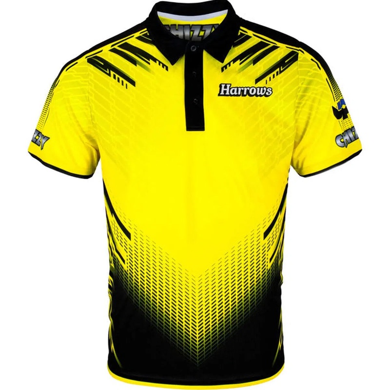 Harrows Dave Chisnall Authentic Replica Dart Shirt SMALL
