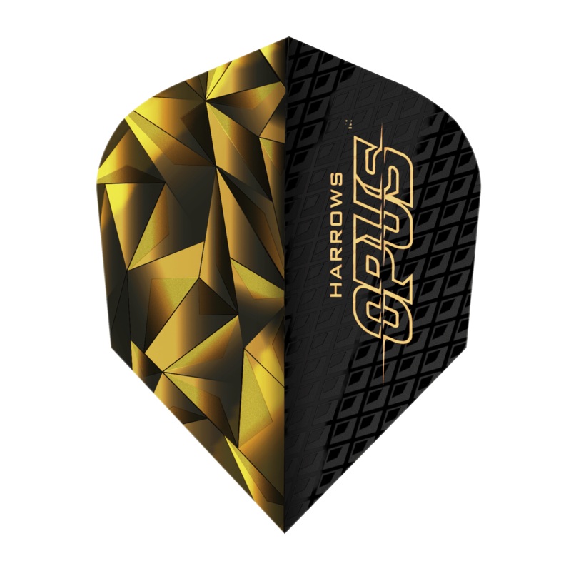 *Harrows Opus Dart Flights – 100 Micron – Standard No6 – Gold Facet