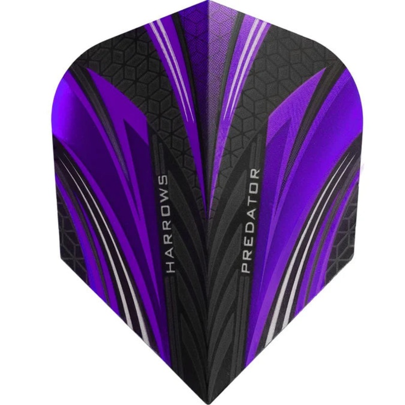 Harrows Prime Predator Purple Standard Dart Flights Standard 100 Micron Extra Strong