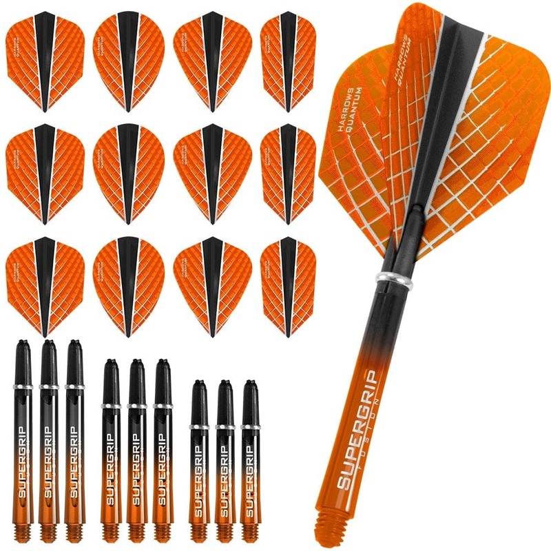 Harrows Quantum Fusion X – Flight & Shaft Combo Kit – Mixed – Orange
