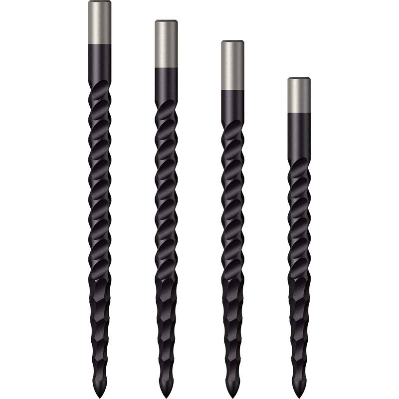 *Mission Lunar CS Dart Points – Spare Points – Rough Cut – Black 32mm