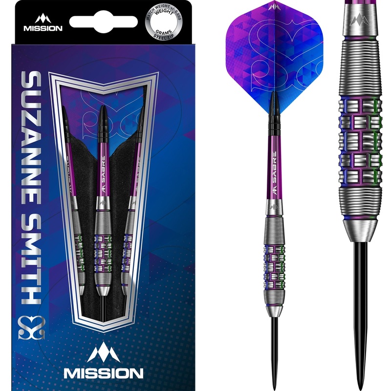 *Mission Suzanne Smith Darts – Steel Tip – Coral PVD 24g