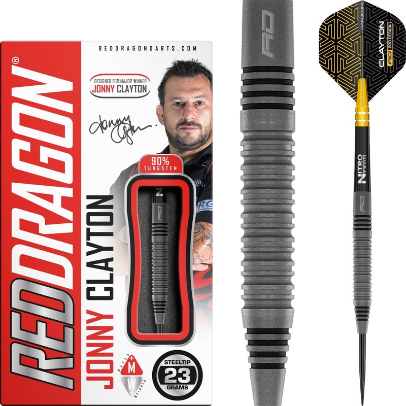 Red Dragon – Jonny Clayton Oxide Darts – Steel Tip – 90% Tungsten – 23g 25g 23 grams