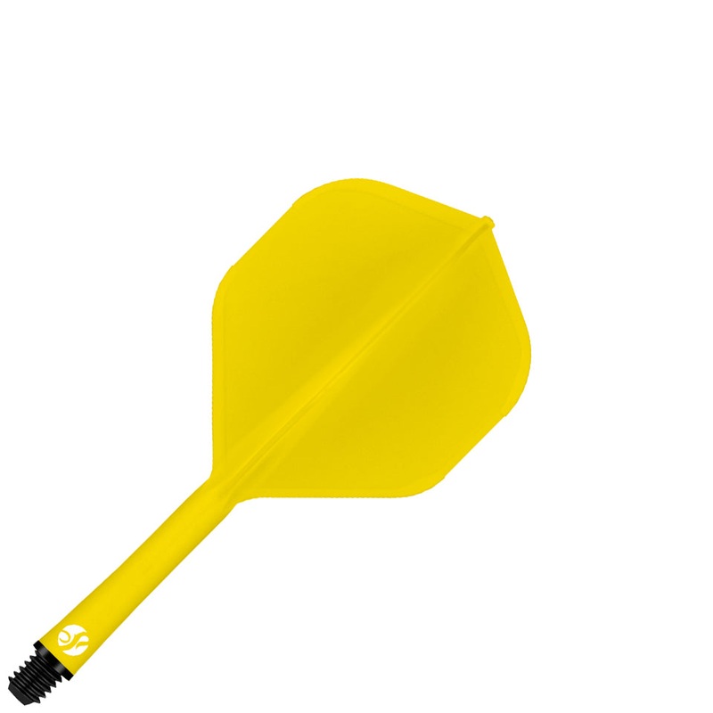 Shot Flight Deck Dart Flight and Shaft System – Standard Short Yellow