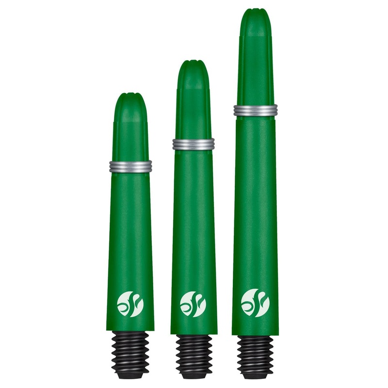Shot Koi Carbon Dart Shafts – with Springs – Green Short