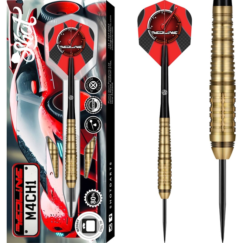 Shot Redline Darts – Steel Tip – 80% Tungsten – M4CH1 23g