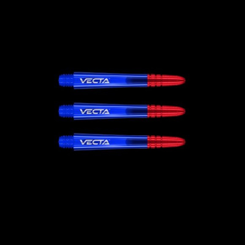 Winmau Vecta Blue & Red Medium Shafts Polycarbonate Medium (40mm in length excluding thread) Blue & Red