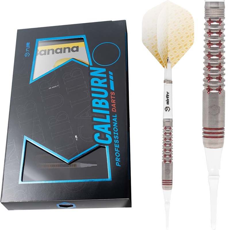*Caliburn Crusader II Darts – Soft Tip – 90% – Red 18g