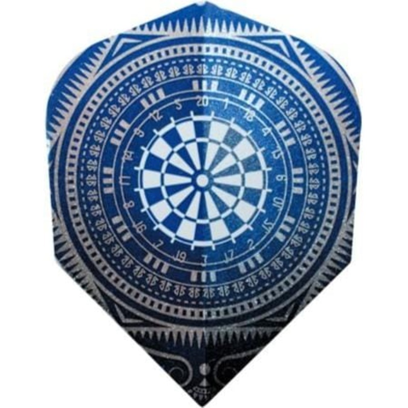 *Harrows Dart Flights – Quadro – Poly Classic – Std – Blue Dartboard
