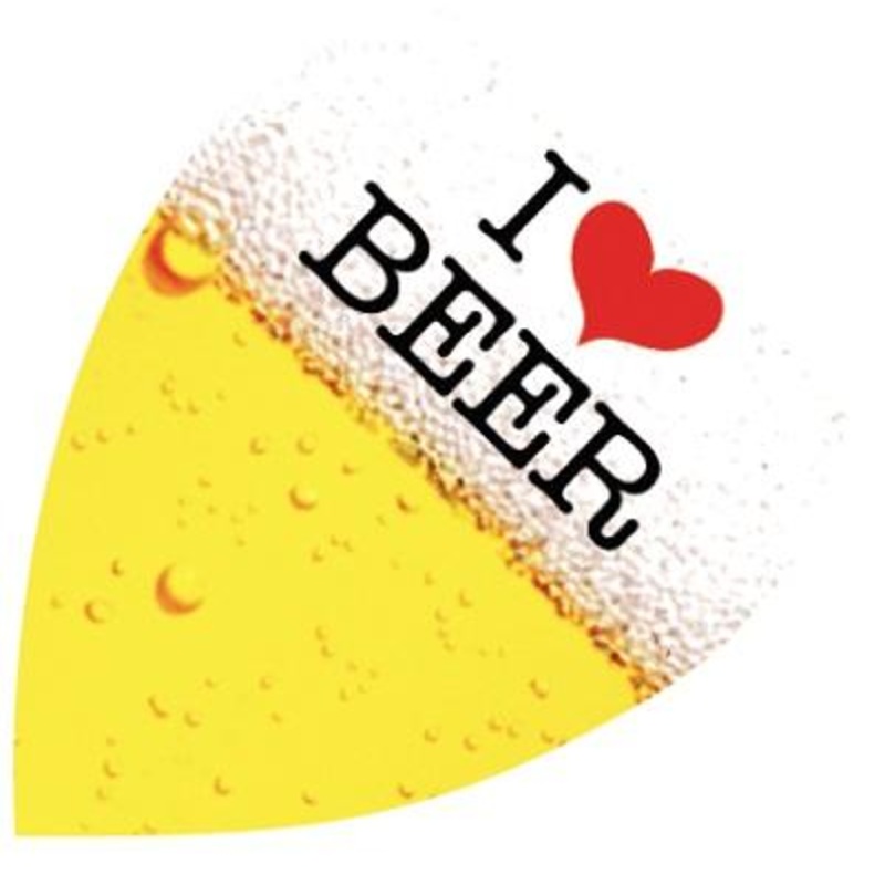 Harrows Quadro I Love Beer Pear Shape Dart Flights (FB2064)