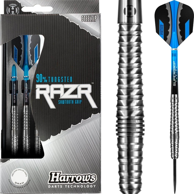 Harrows – RazR Bulbous Darts – Steel Tip – 90% Tungsten – 22g 24g 26g 22 grams