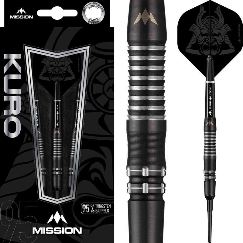 Mission – Kuro M2 Darts – Soft Tip – 95% Tungsten – 19g 21g 19 grams