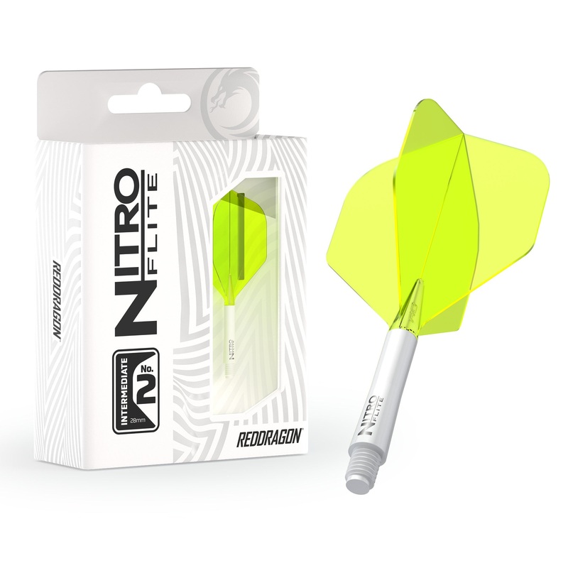 Nitro Flite –  Integrated Flight and Shaft White & Yellow Short