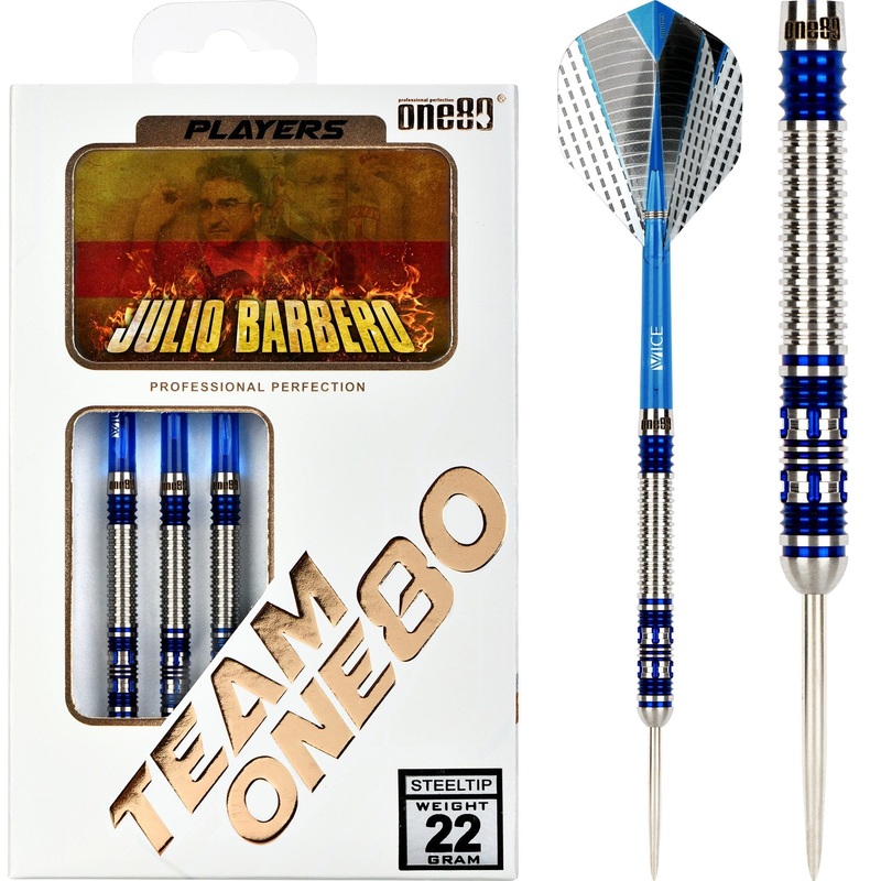 One80 Julio Barbero Darts – Steel Tip – 22g 22g