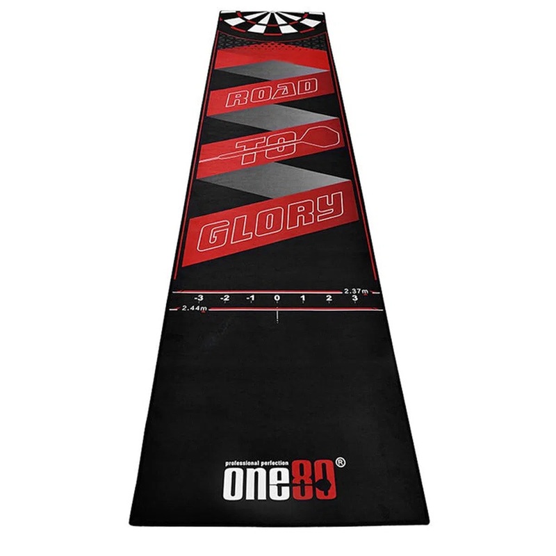 One80 Poly Dart Mat – Glory Incl. Oche Tape