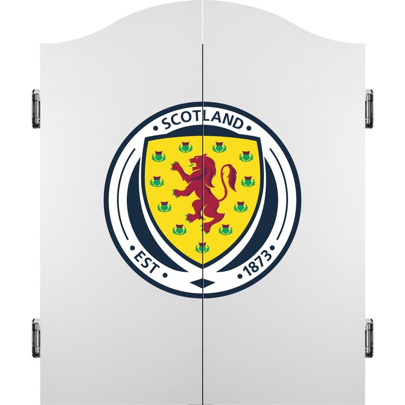 Scotland Football Dartboard Cabinet – Official Licensed – C1 – White – Logo