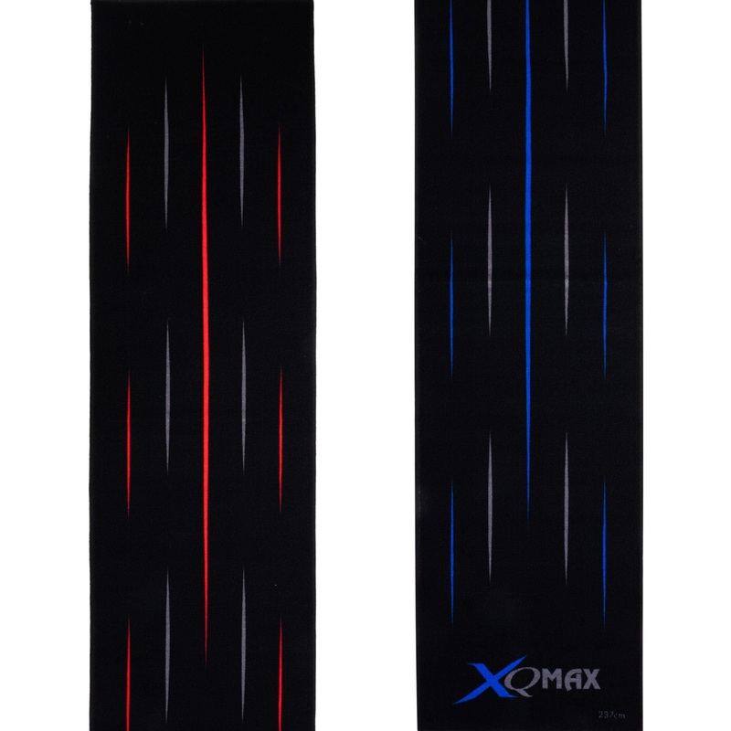 XQMax Nylon Dart Mat – HD Printed Design – 60cm x 237cm – Standard – Streaks Red