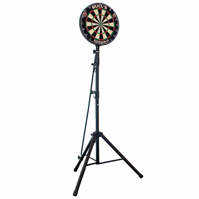BULL’S Vibex S Mobile Dartstand – Mobile Travel Stand For Steel Tip Dartboards