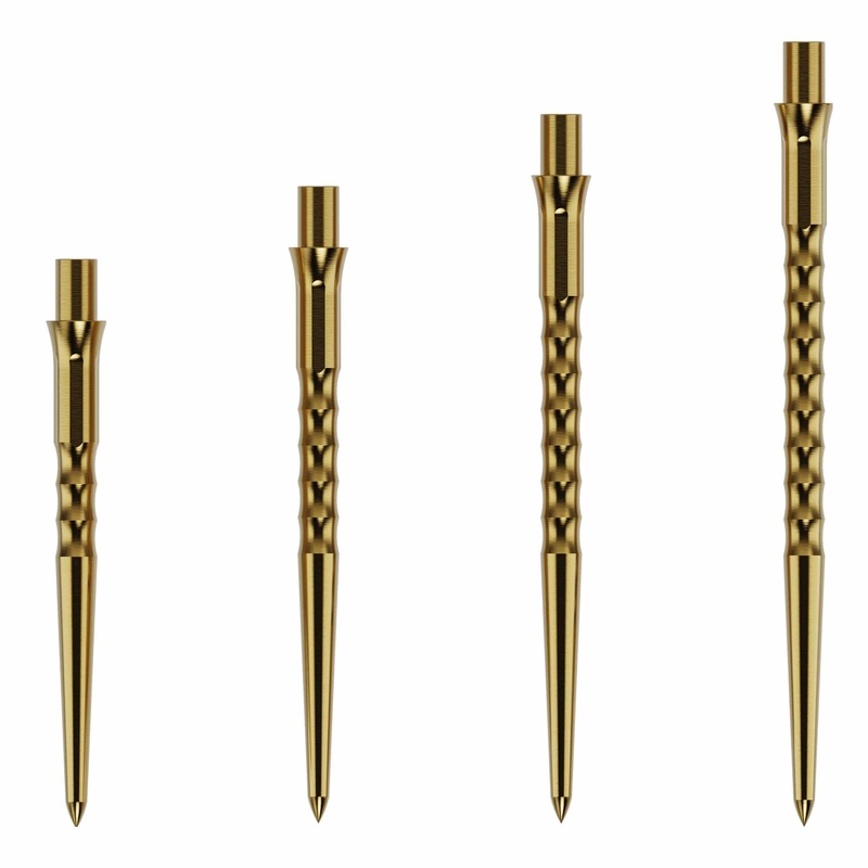 Caliburn Replaceable Dart Points – Ripple – No Lip – Gold 28mm