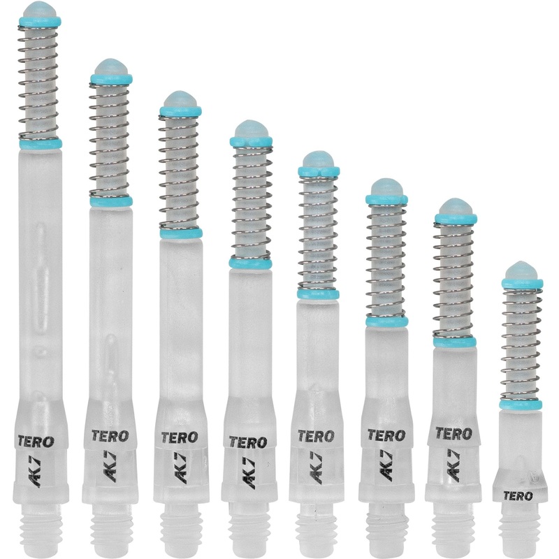 Cuesoul – Dart Shafts – Tero Flight System – AK7 – Standard – Set of 4 – Ice Clear Cuesoul 25mm