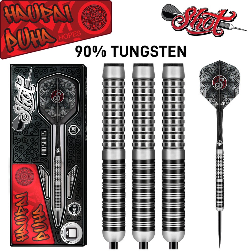 Haupai Puha 90% Tungsten Steel Tip Darts by Shot 24 Gram