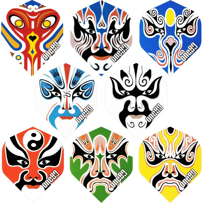 *One80 Dart Flights – Magic Face Flights – Std – Faces Face 1