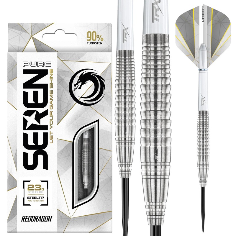 Red Dragon Seren 4 Pure Steel Tip Darts 90% Tungsten – 23gm