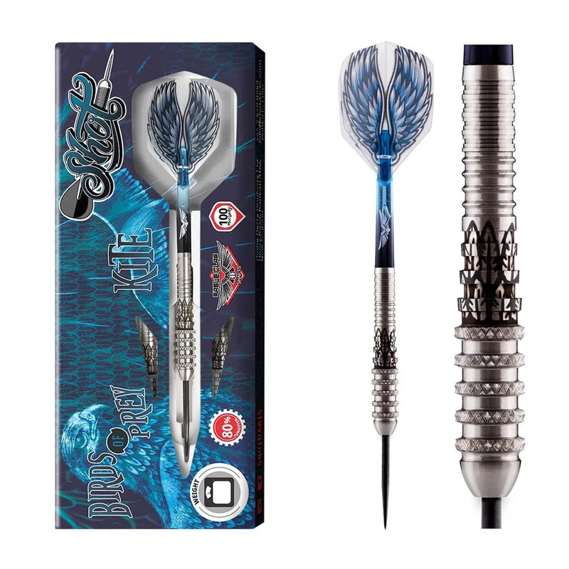 Shot Birds of Prey Kite 80% Tungsten Steel Tip Darts 21 GRAM