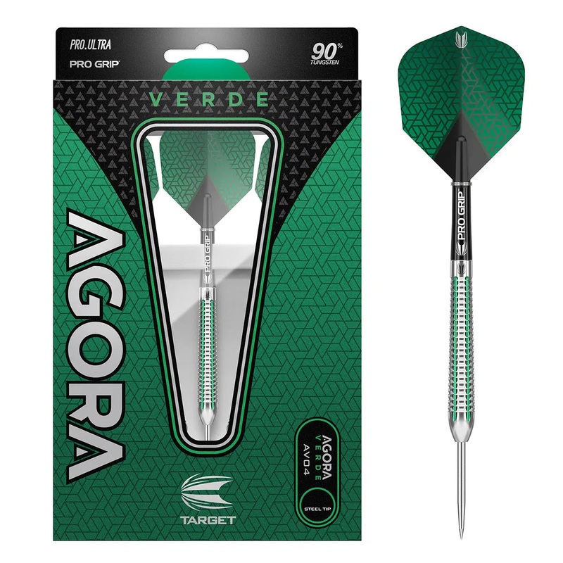 Target Darts Agora Verde AV04 90% Tungsten Steel Tip Darts 22 GRAM