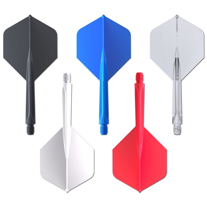 Unicorn Forge Flights – Moulded Flight & Shaft System – Plus Std – Medium – Clear Clear