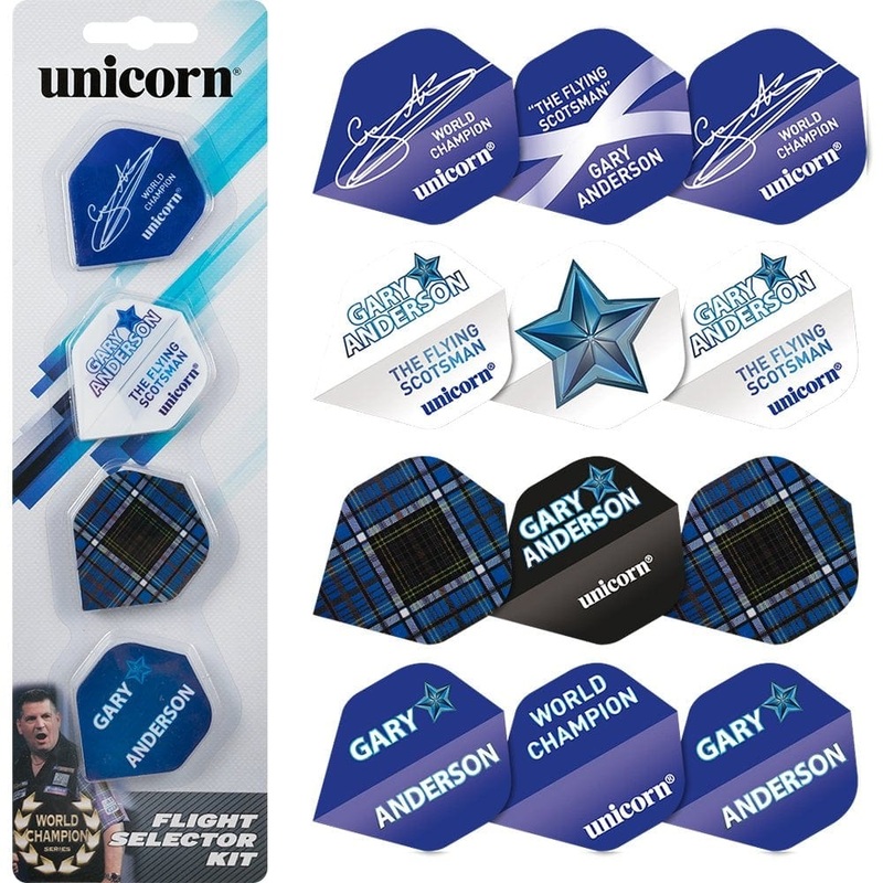 Unicorn Gary Anderson Flight Selector Kit – 4 Sets – Flying Scotsman