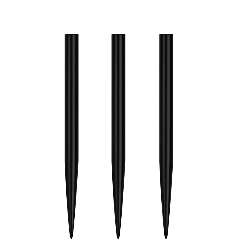 Unicorn Spare Dart Points – Steel Tip – Plain – Black  – 35mm