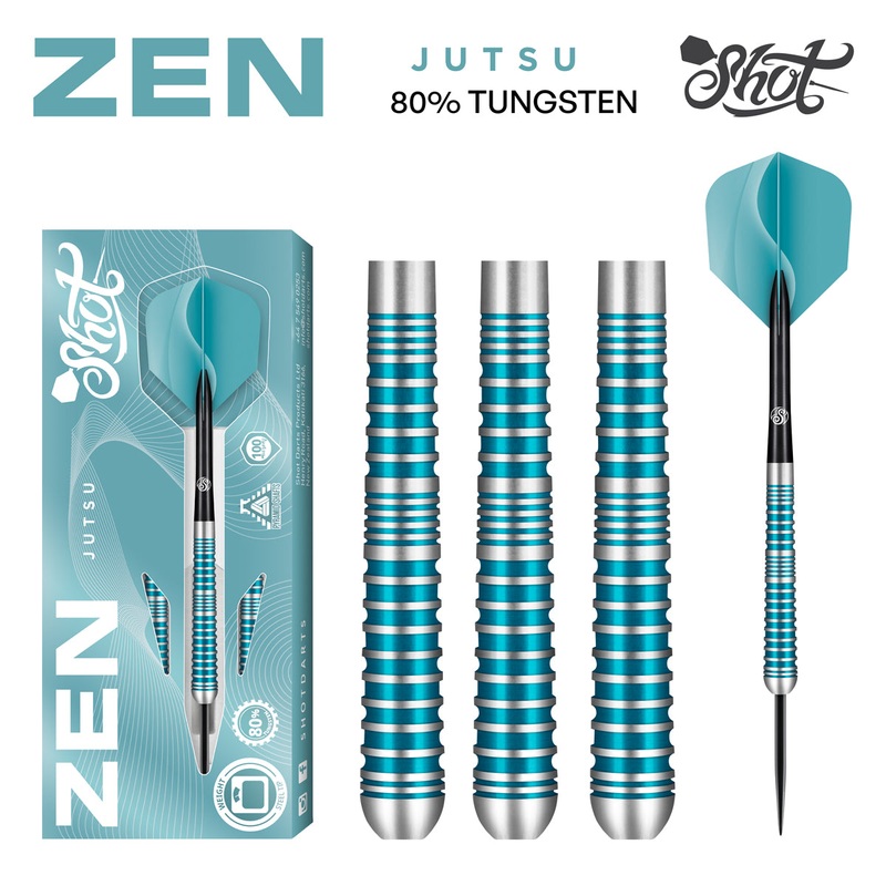Zen Jutsu V2 80% Tungsten Steel Tip Darts by Shot 23 Gram