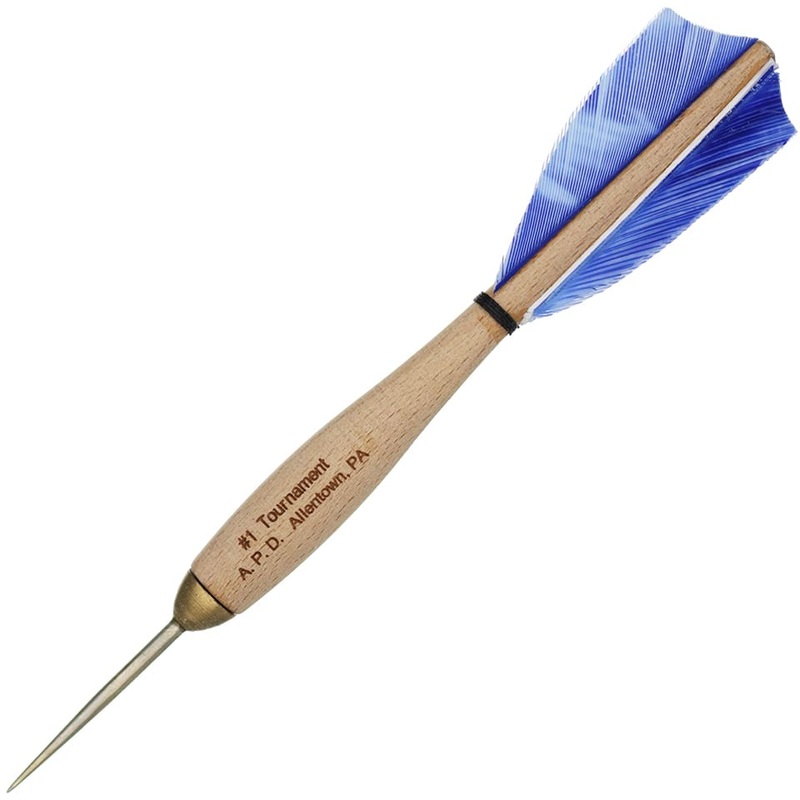 American Pro Dart Woody Steel Tip Darts – 13.5gm Blue Camouflage (4 Sets)
